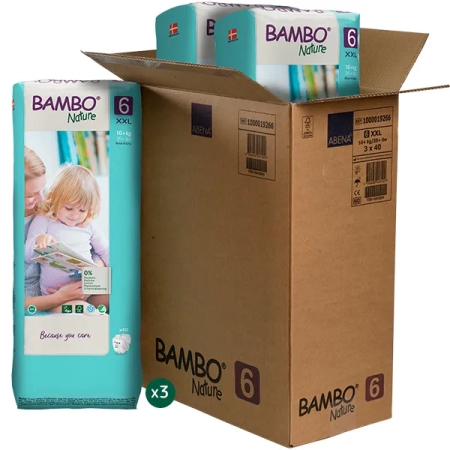 Πάνες Bambo Nature Tall No6 (16+kg) Οικονομ. Συσκ. 120 τεμ.