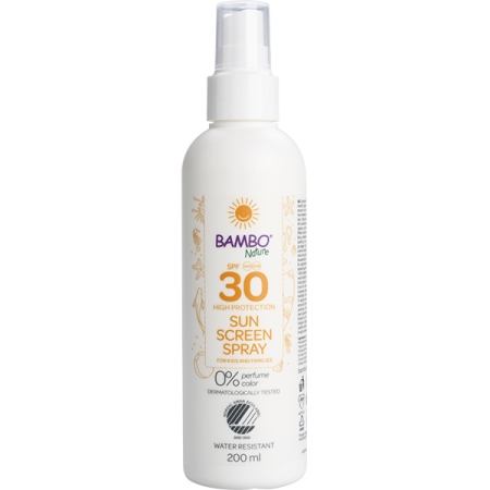 Αντηλιακό Spray Bambo Nature SPF30, 200ml