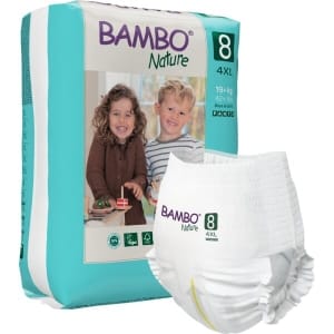 Βρεφικές Πάνες Βρακάκι Bambo Nature Νo8 (19+kg) Συσκ. 80τεμ.
